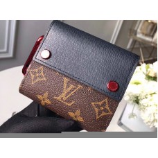 Portafoglio compatto Louis Vuitton Monogram Canvas nero m63041