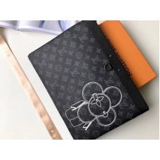 Louis Vuitton Monogram Eclipse Pochette in pelle Apollo m62897