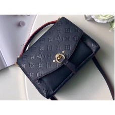 Louis Vuitton Monogram Empreinte Pelle Bianco BB Blu Navy Rosso m43781