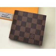 Portafoglio Louis Vuitton Damier Ebene Canvas Marco n61675