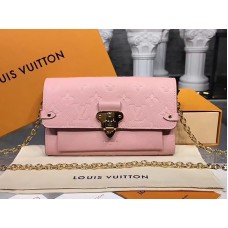 Portafoglio Louis Vuitton Monogram Empreinte Vavin Chain Rosa m63399