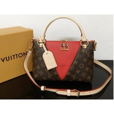 Louis Vuitton Monogram Canvas V Tote Bb Rosso m43966