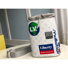 Borsa a tracolla Louis Vuitton Monogram Canvas Chalk bianca m44629