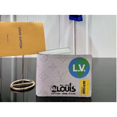 Portafoglio Louis Vuitton Monogram Canvas Multiple Bianco m67819