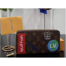 Louis Vuitton Monogram Canvas Zippy Organizer Marrone m60017