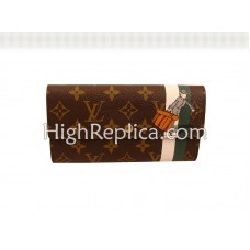 Portafoglio Louis Vuitton Monogram Groom con tasca con cerniera, verde